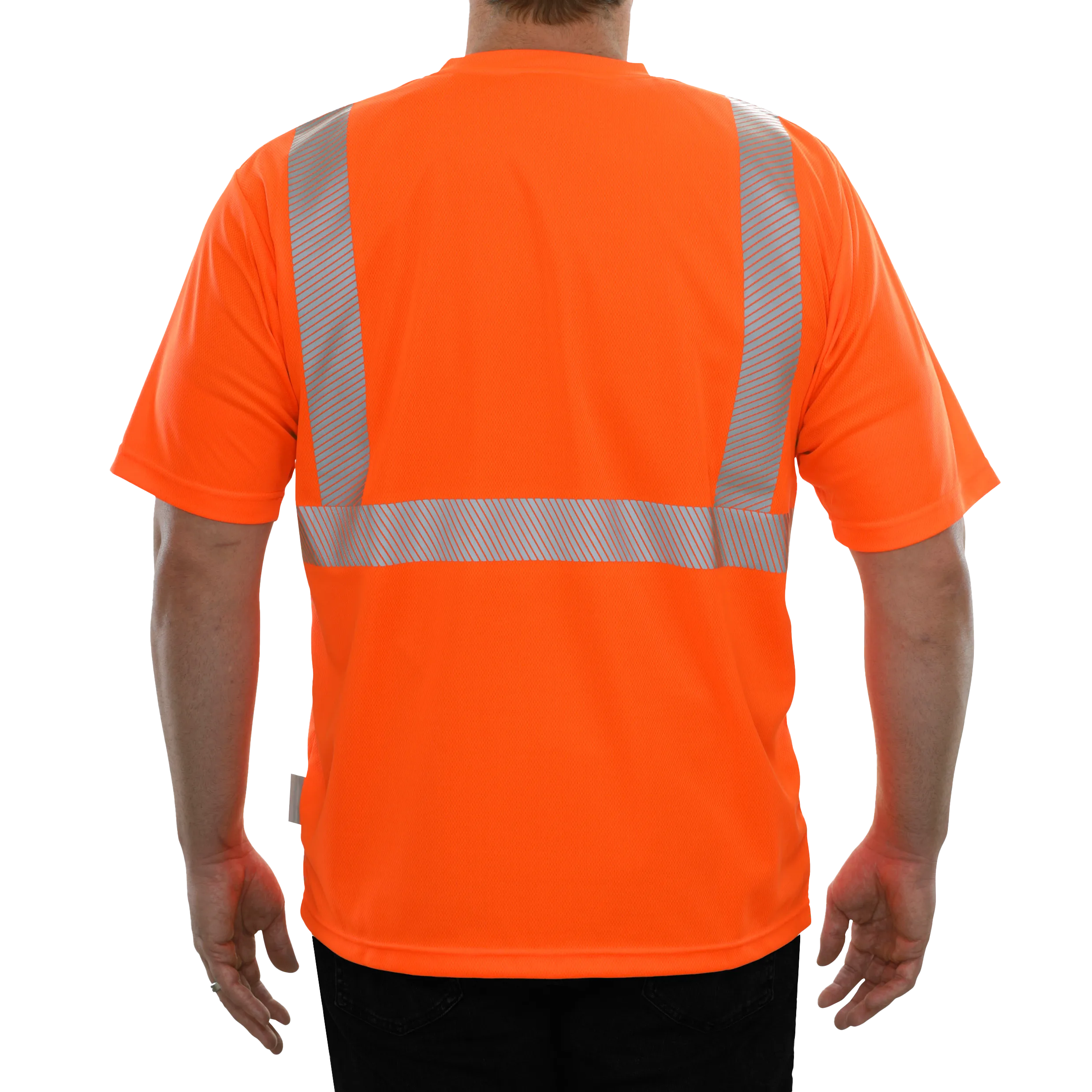 102CTOR Hi-Vis Orange Safety Shirt Birdseye Pocket with Comfort Trim by 3MTM