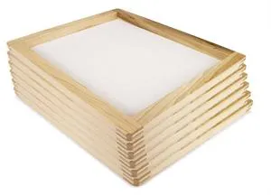 12x12 Wood Frame - Holden's Screen Supply 12x12 Inch Natural Wood Frame Silk Screen Printing |Durable White Mesh for