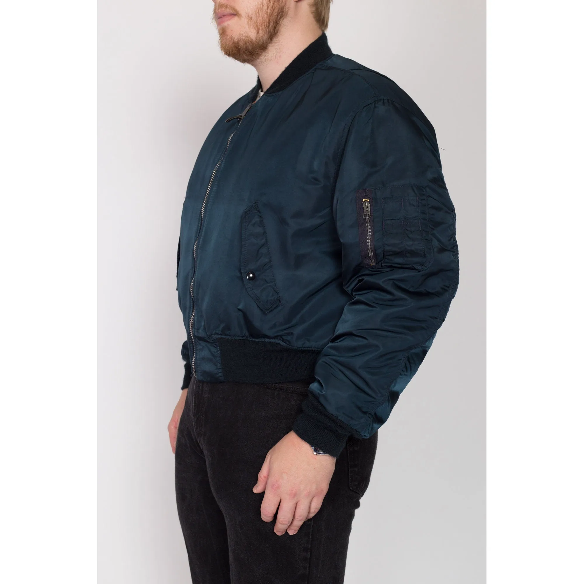 2X 90s MA-1 Reversible Bomber Flight Jacket