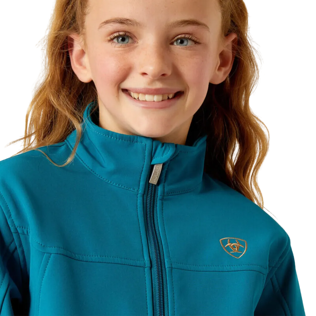 Ariat Kid's New Team Softshell Ocean Print Jacket