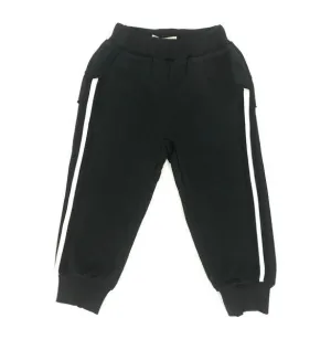 Black Joggers with White Stripe