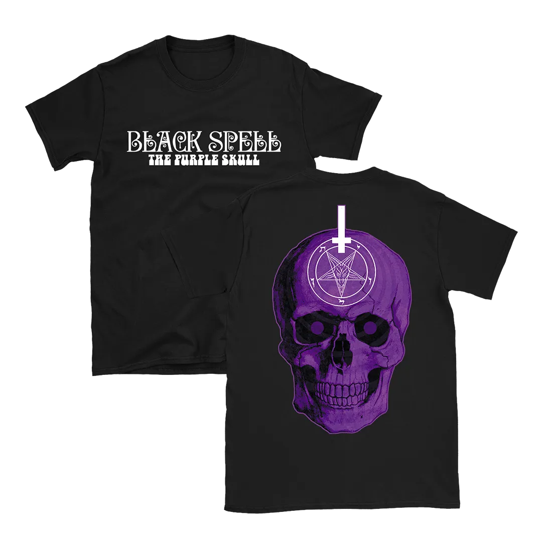 Black Spell - Purple Skull Logo T-Shirt - Black