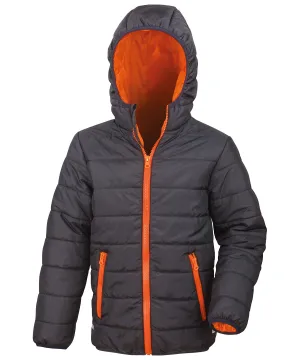 Black/Orange - Core junior soft padded jacket