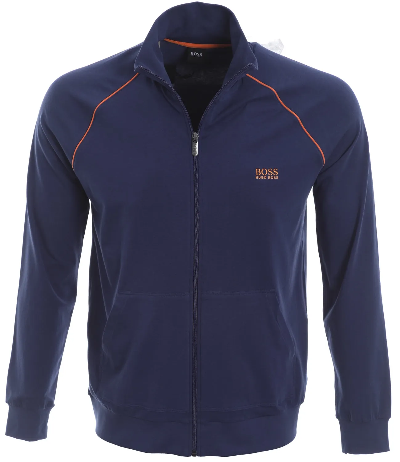 BOSS Mix & Match Jacket Z Hooded Sweatshirt in Blue & Orange