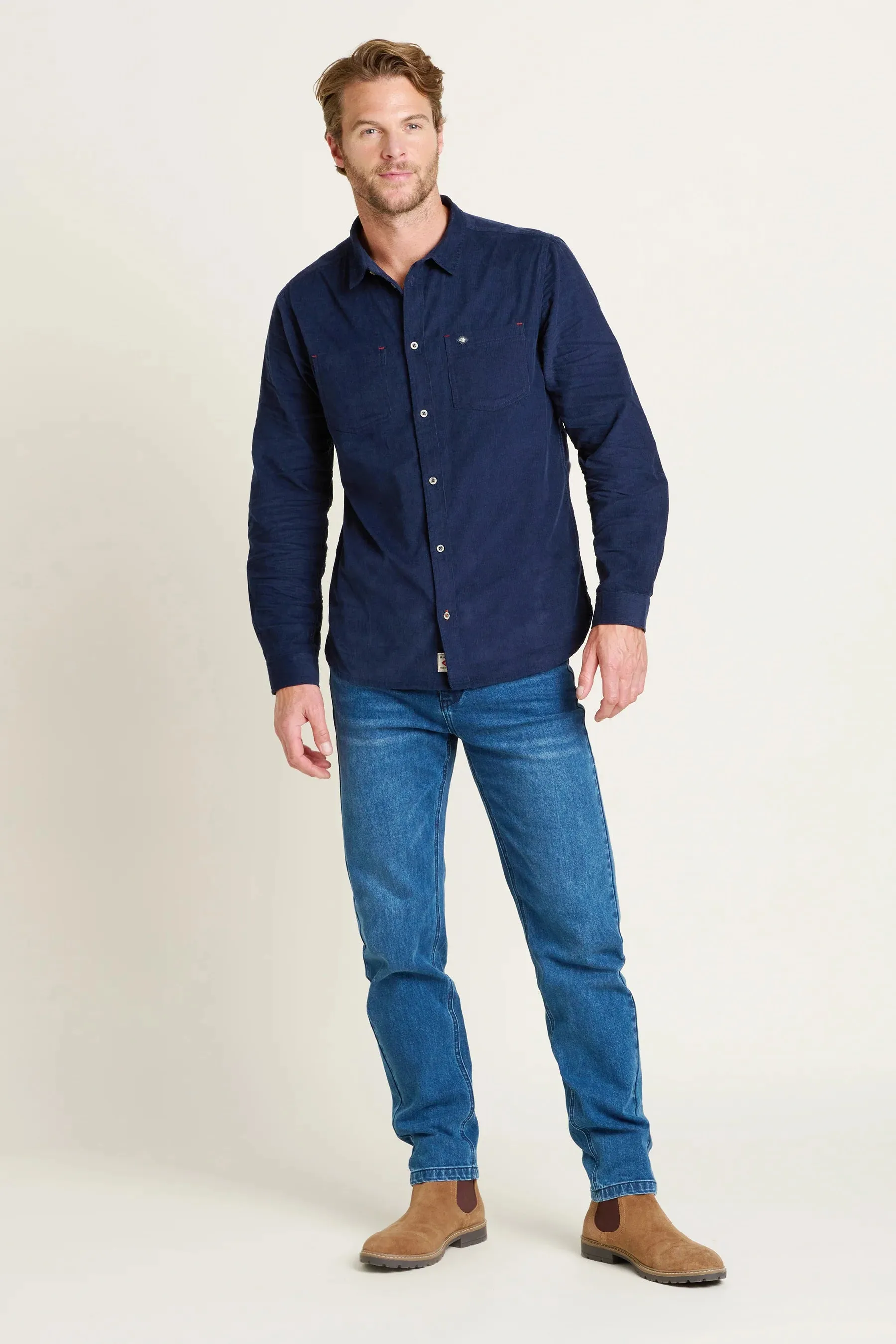 Brakeburn XXL Navy Corduroy Shirt