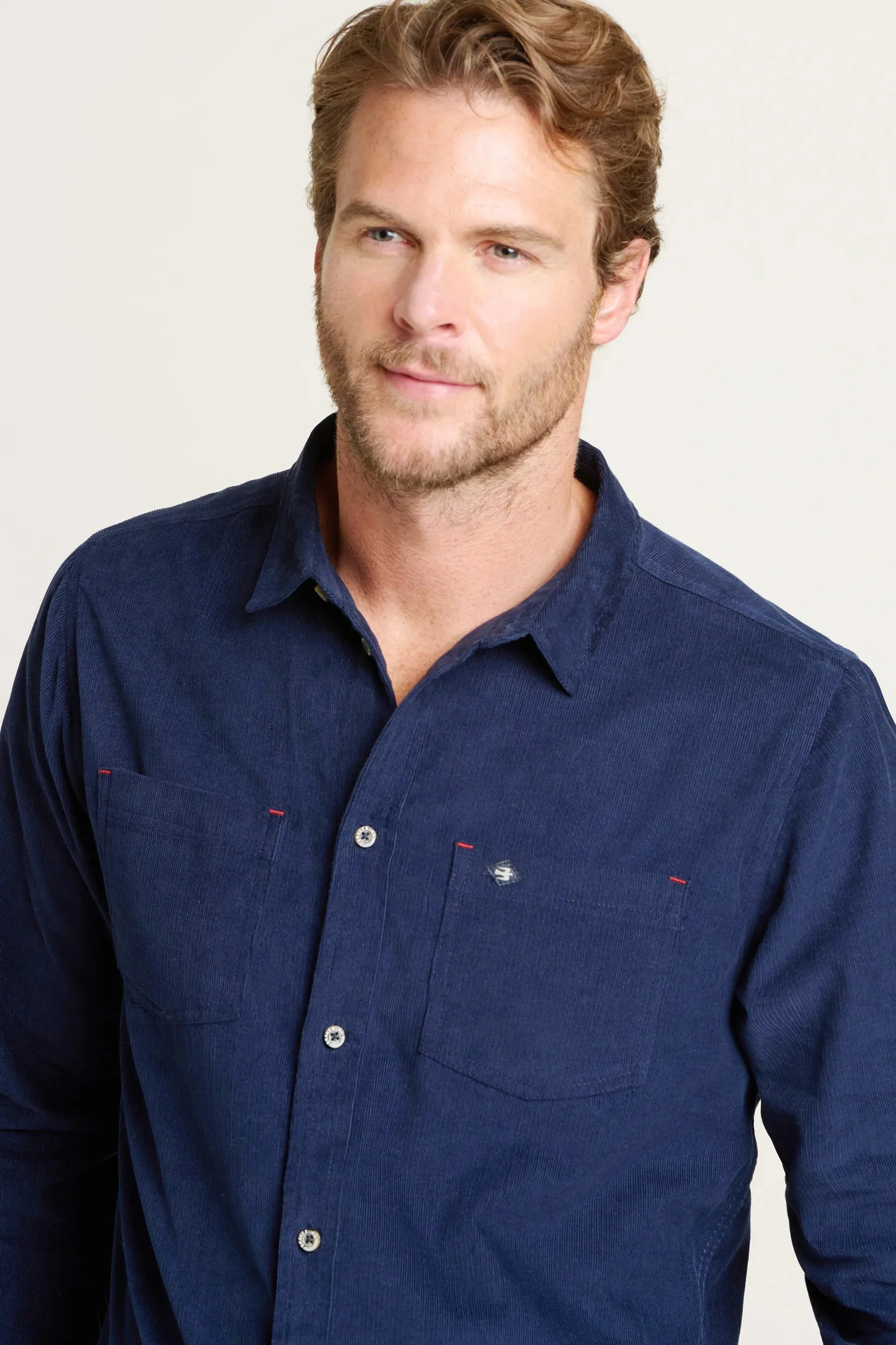 Brakeburn XXL Navy Corduroy Shirt