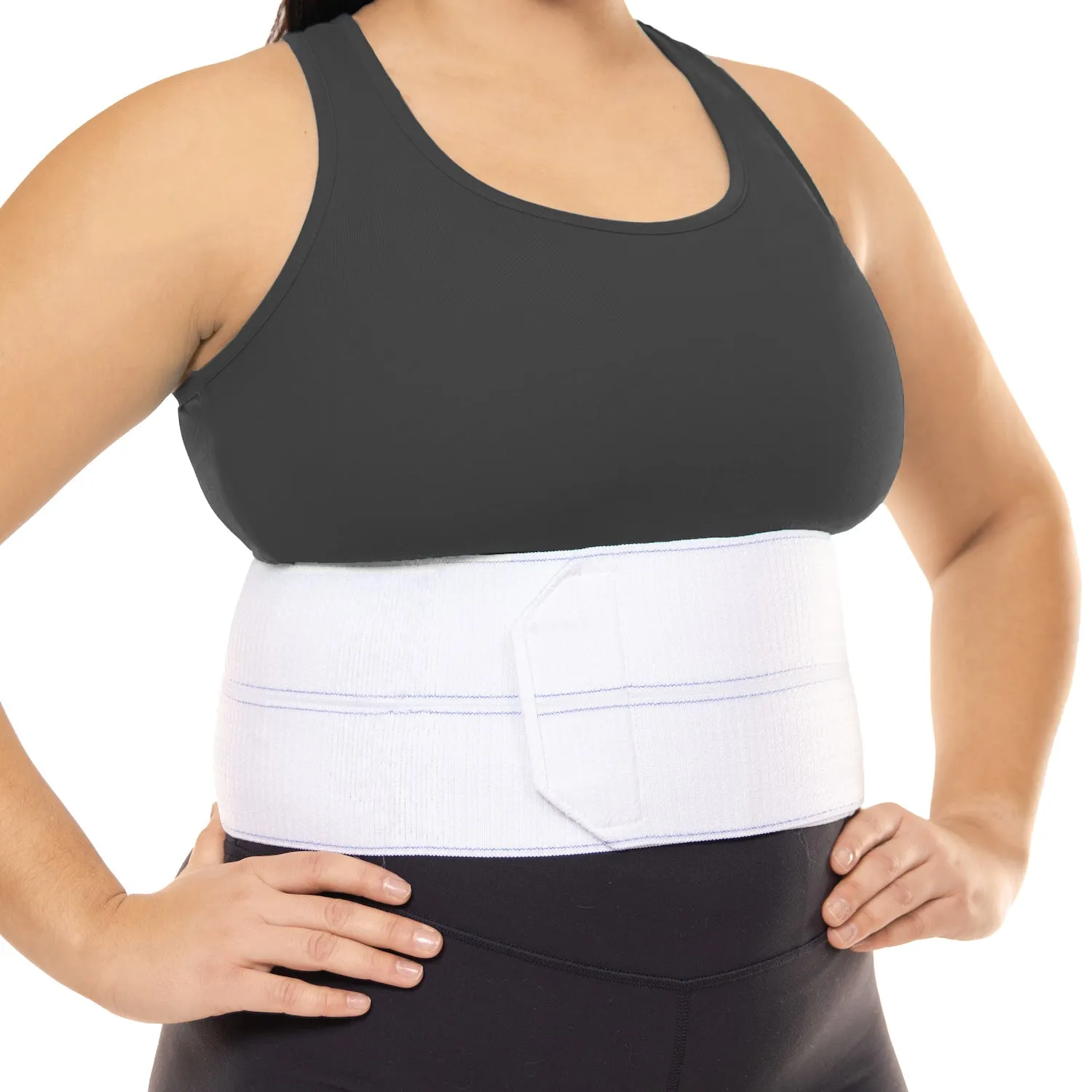 Broken Rib Brace | Compression Wrap Belt for Fractured, Cracked, Dislocated, or Bruised Ribs Pain Support