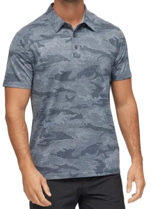 Camo Dot Performance Polo in Charcoal Camo by Flag and Anthem