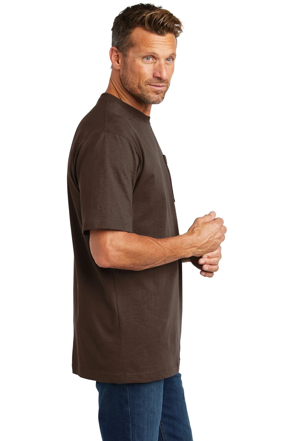 Carhartt Workwear Custom Pockets T-Shirts, Dark Brown