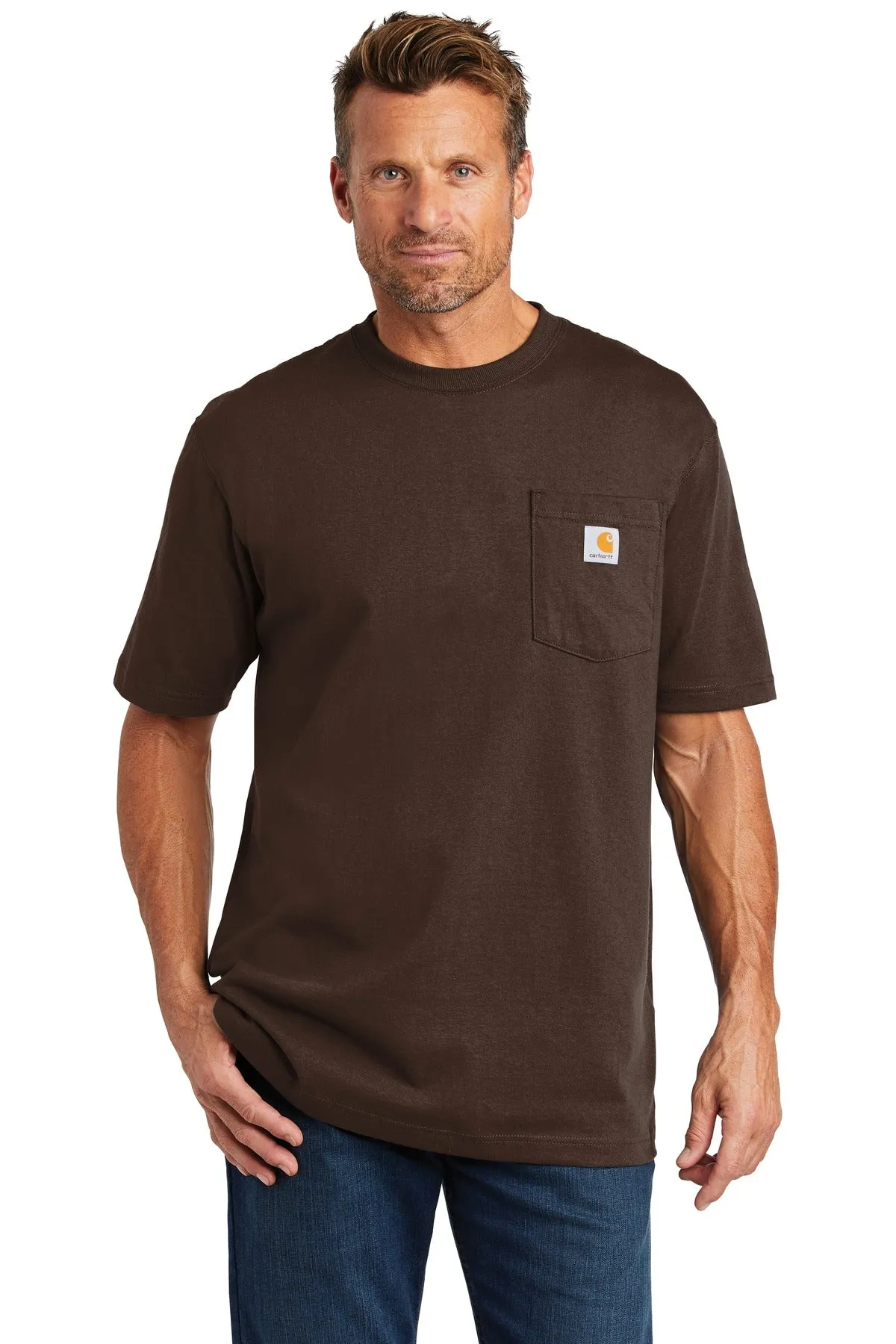 Carhartt Workwear Custom Pockets T-Shirts, Dark Brown