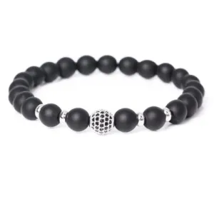 Classy Men Bracelet Matte Silver