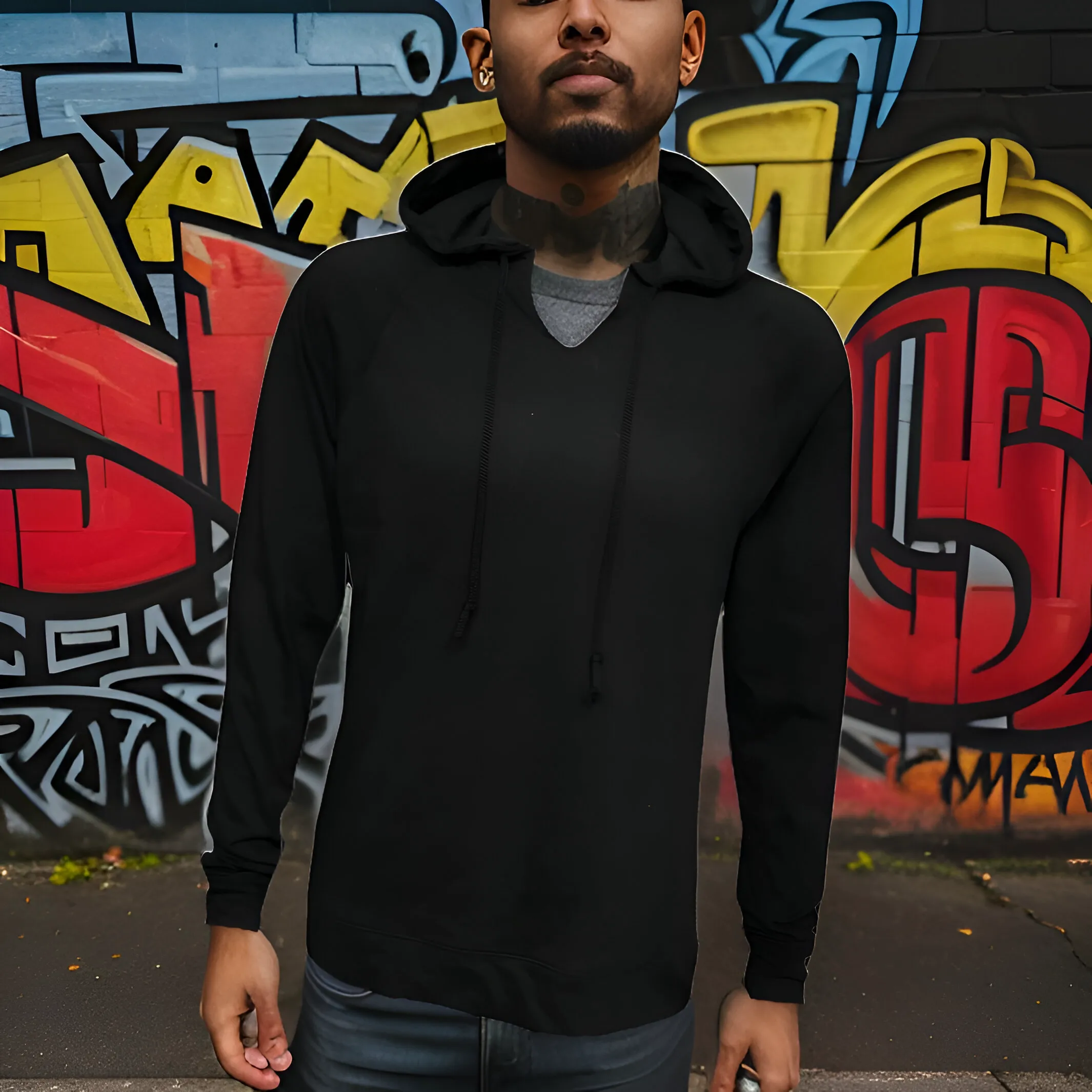 ^C.O.A.^ (BLACK) LIGHTWEIGHT PULLOVER HOODIES (SUMMER STYLE)