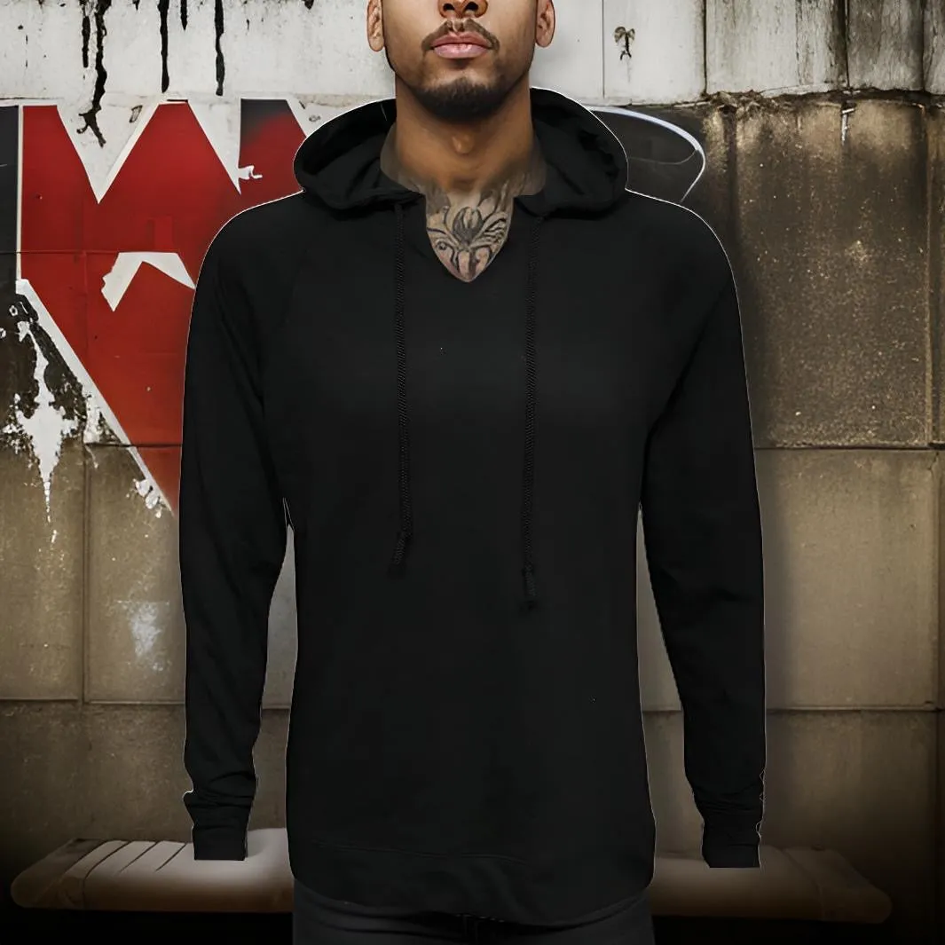 ^C.O.A.^ (BLACK) LIGHTWEIGHT PULLOVER HOODIES (SUMMER STYLE)