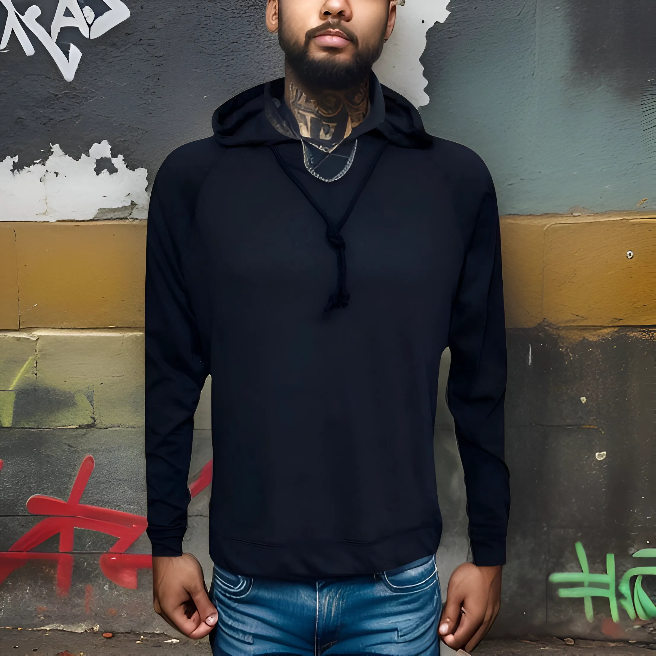 ^C.O.A.^ (NAVY) LIGHTWEIGHT PULLOVER HOODIES (SUMMER STYLE)