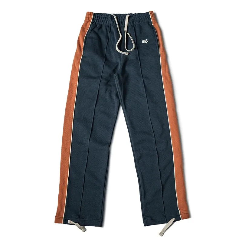 Color Block Sweatpant Men Cotton Jogging Trouser Sportswear