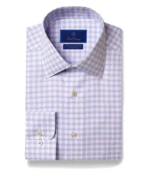 David Donahue Trim Fit Luxury Non-Iron Dress Shirt