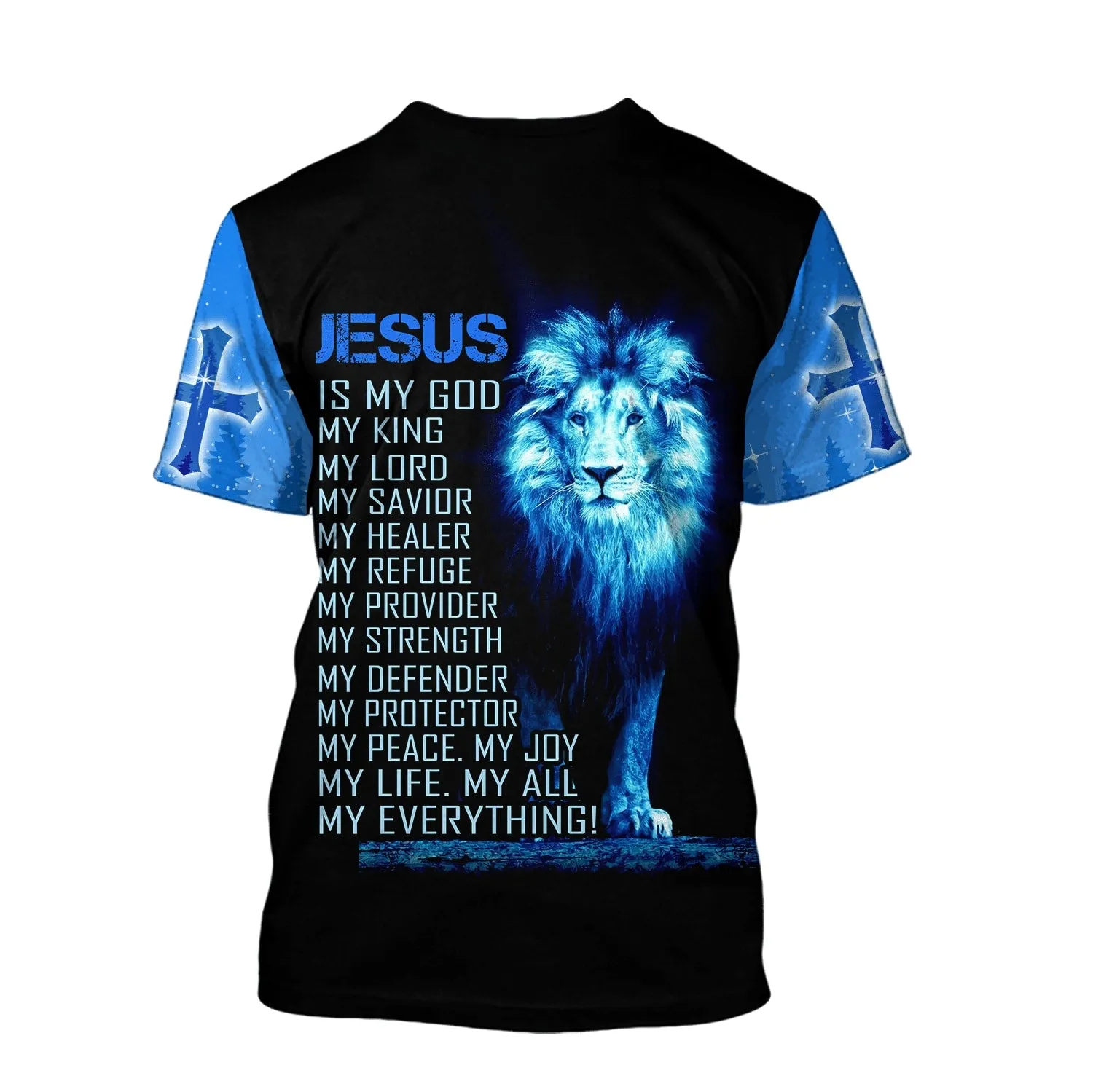 December Child Of God Blue Color Jesus Unisex Shirts - Christian 3d Shirts For Men Women