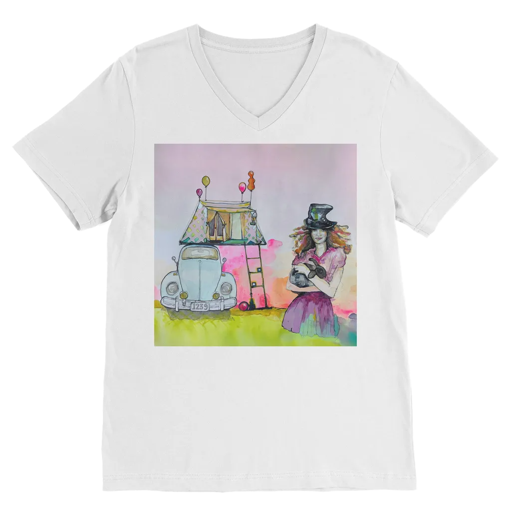 ‘Dream High’
 Classic V-Neck T-Shirt