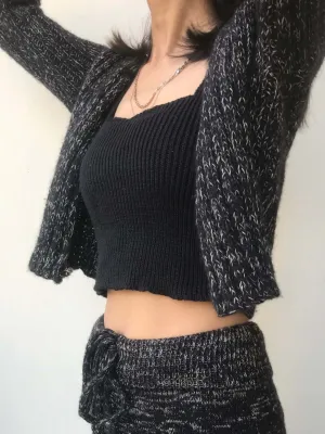 Foxys Midnight Merino Cropped Sweater