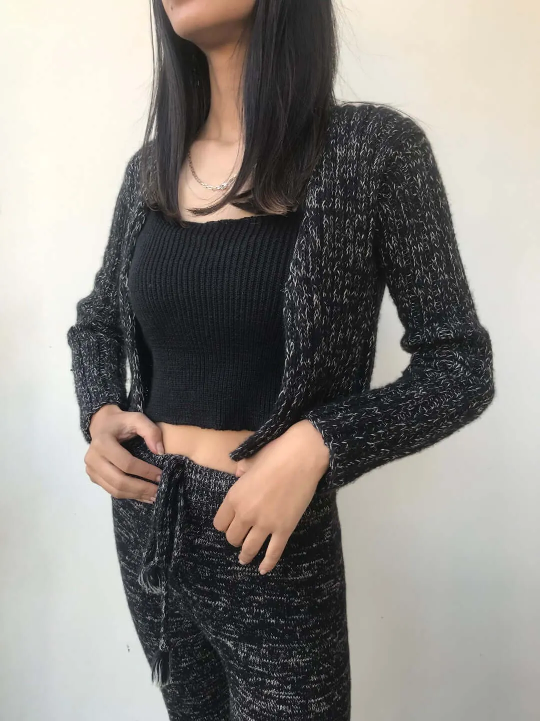 Foxys Midnight Merino Cropped Sweater