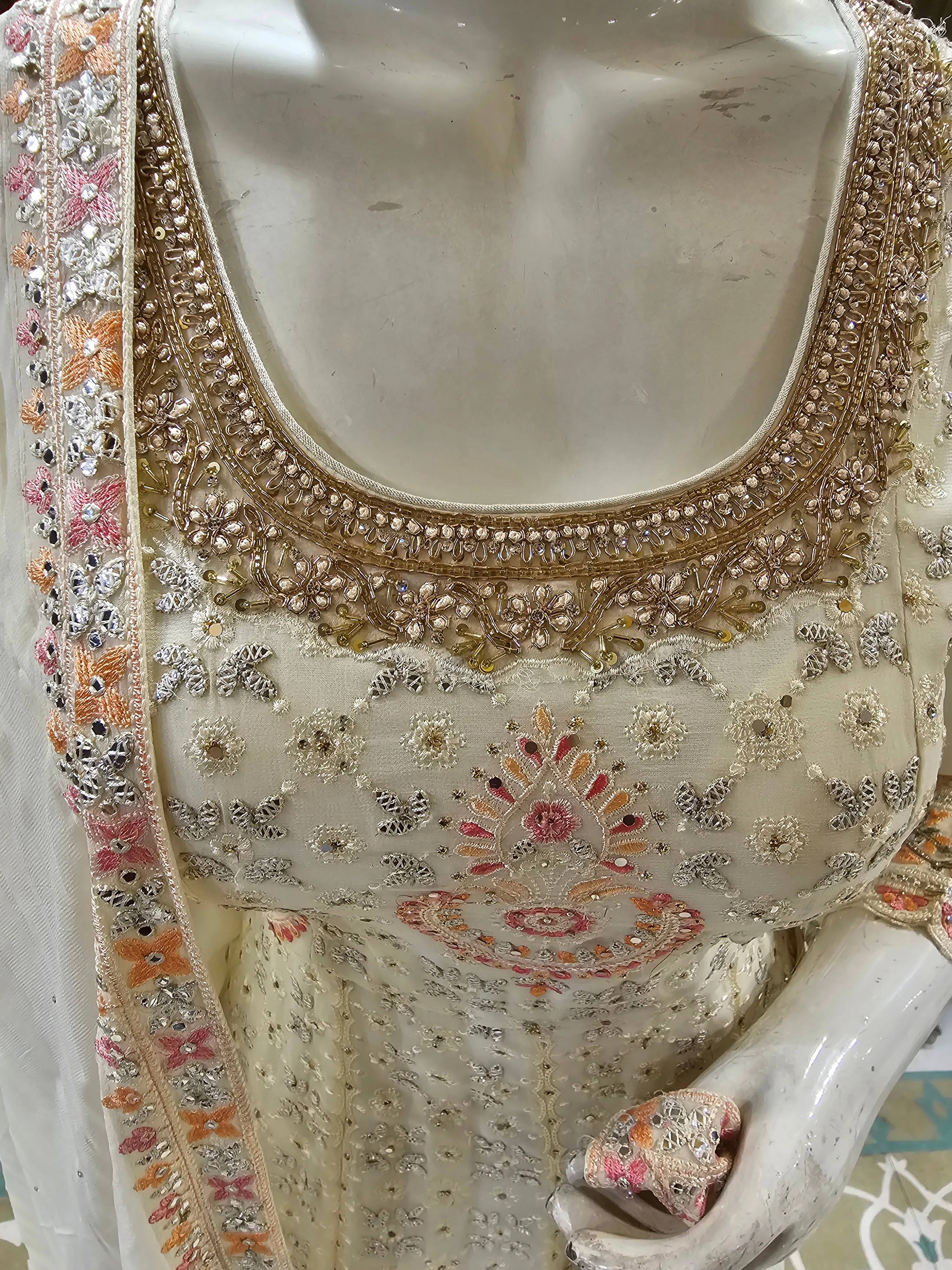 Georgette Shirt with Sharara