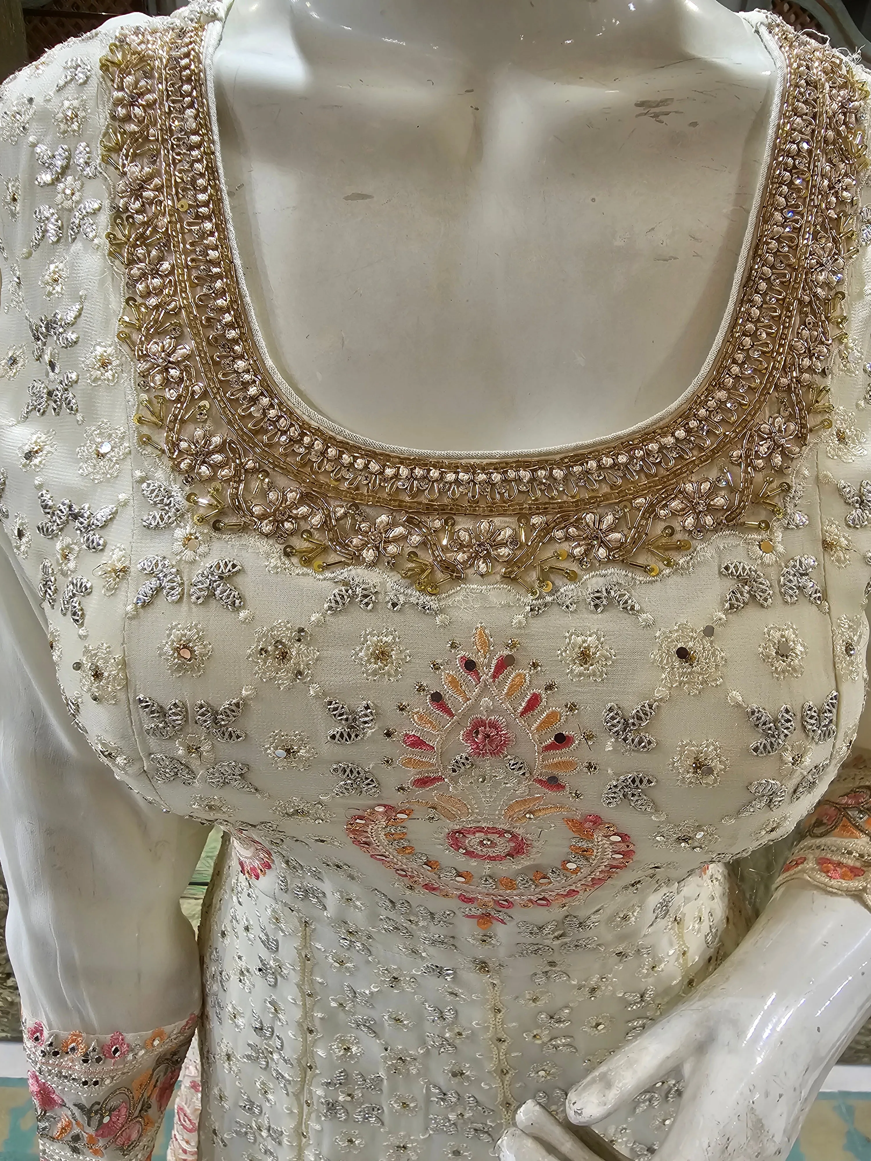 Georgette Shirt with Sharara