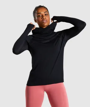 Gymshark Breeze Lightweight Seamless Hoodie - Black