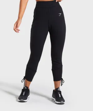 Gymshark Ruched Slim Fit Joggers -Black