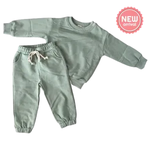 Hampton James Unisex Jogger Set - Sage Green - PREORDER