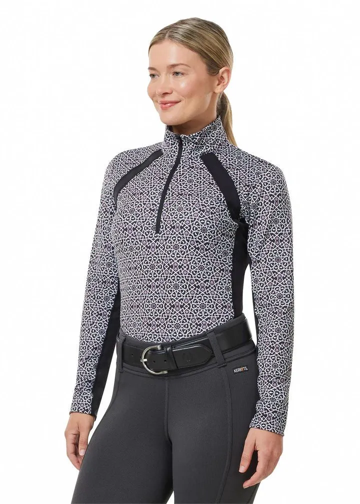 Kerrits Rail Side Quarter Zip Tech Top