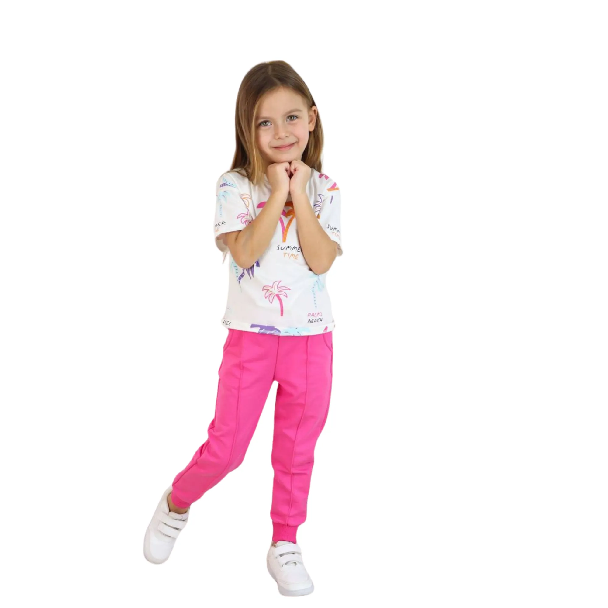 Kissing Palms Girls Jogger Set