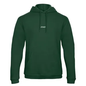 Lightweight Script Hoodie Forest Green