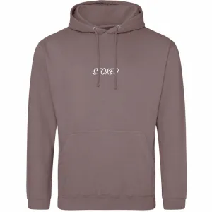 Lightweight Script Hoodie Mocha Brown