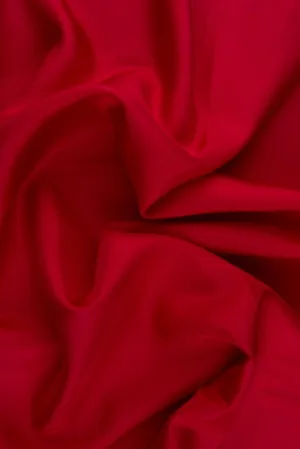 Lipstick Red Habotai Silk Fabric