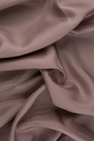 Mauve Taupe Habotai Silk Fabric