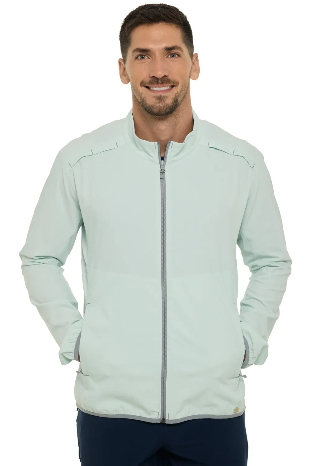 Men's Arcadian Packable Sunblock Jacket  |  Misty Aqua