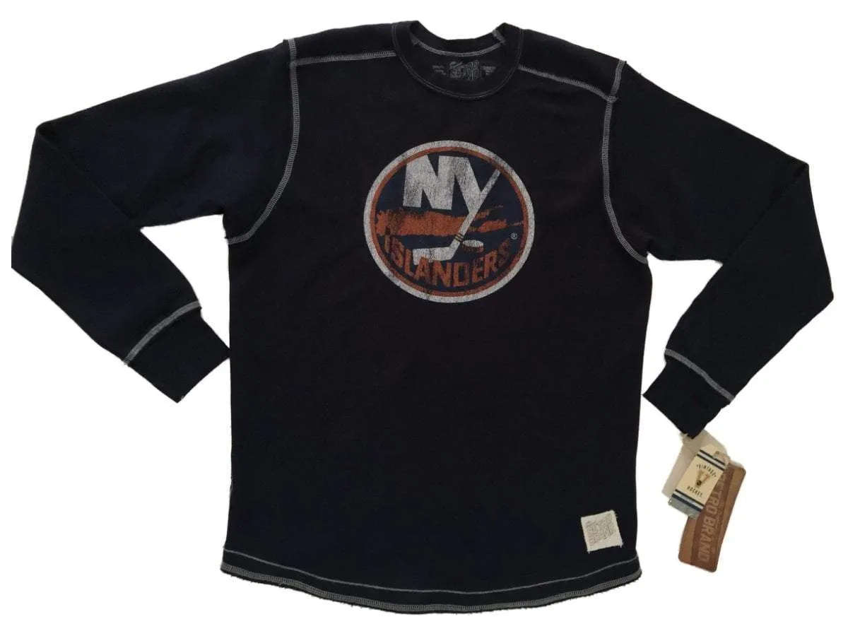 New York Islanders Retro Brand Navy Lightweight "Inside Out" Pullover Sweatshirt