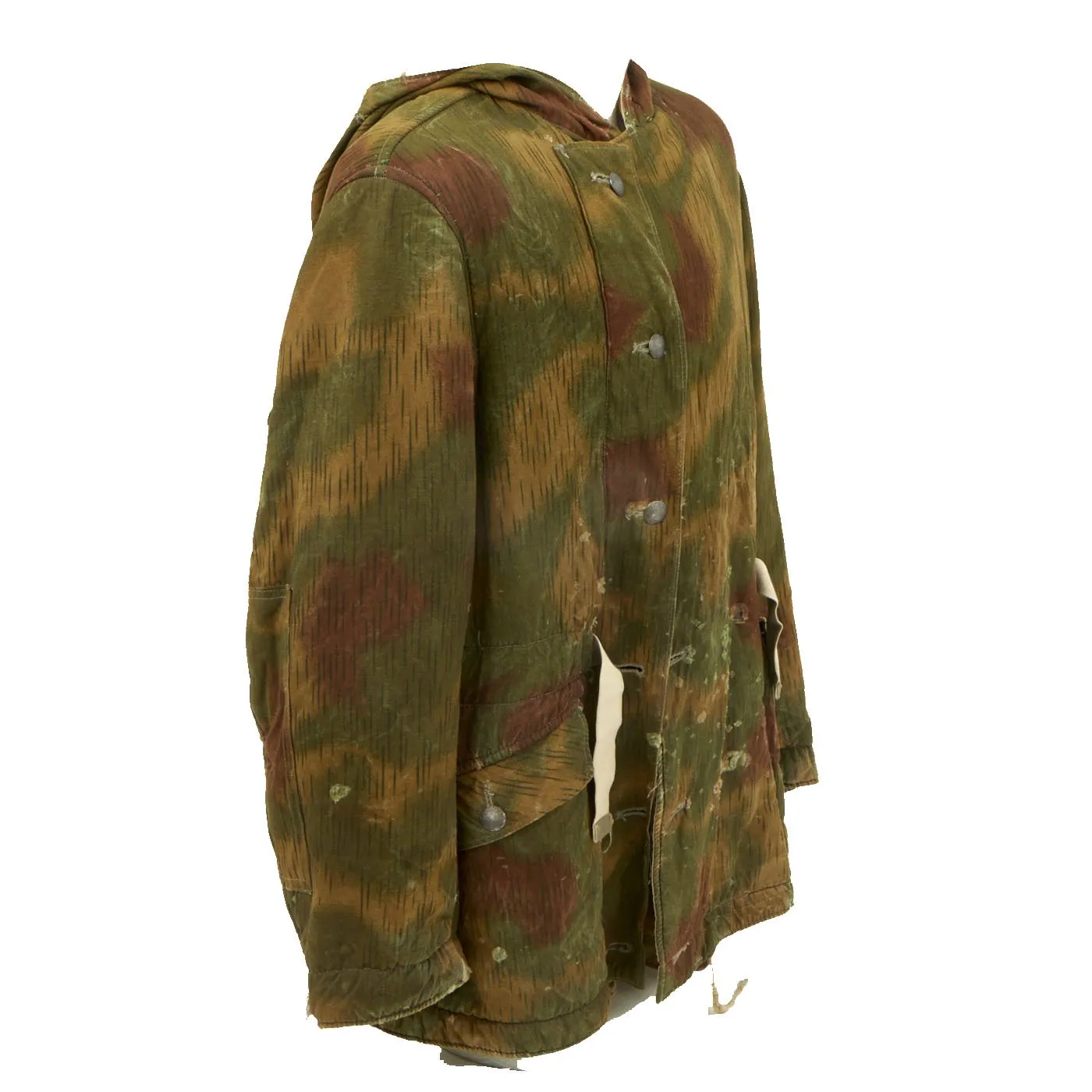 Original German WWII Heer Reversible Winter Tan and Water Camouflage Parka