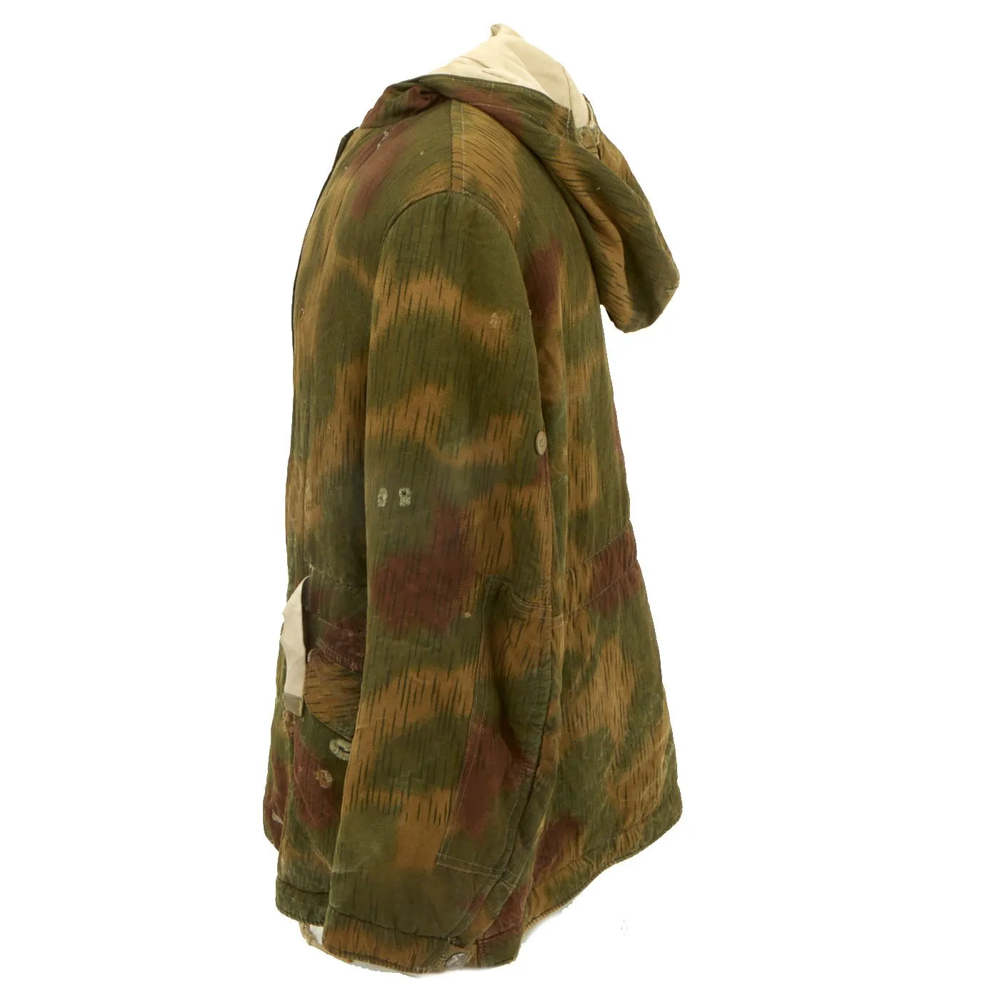 Original German WWII Heer Reversible Winter Tan and Water Camouflage Parka