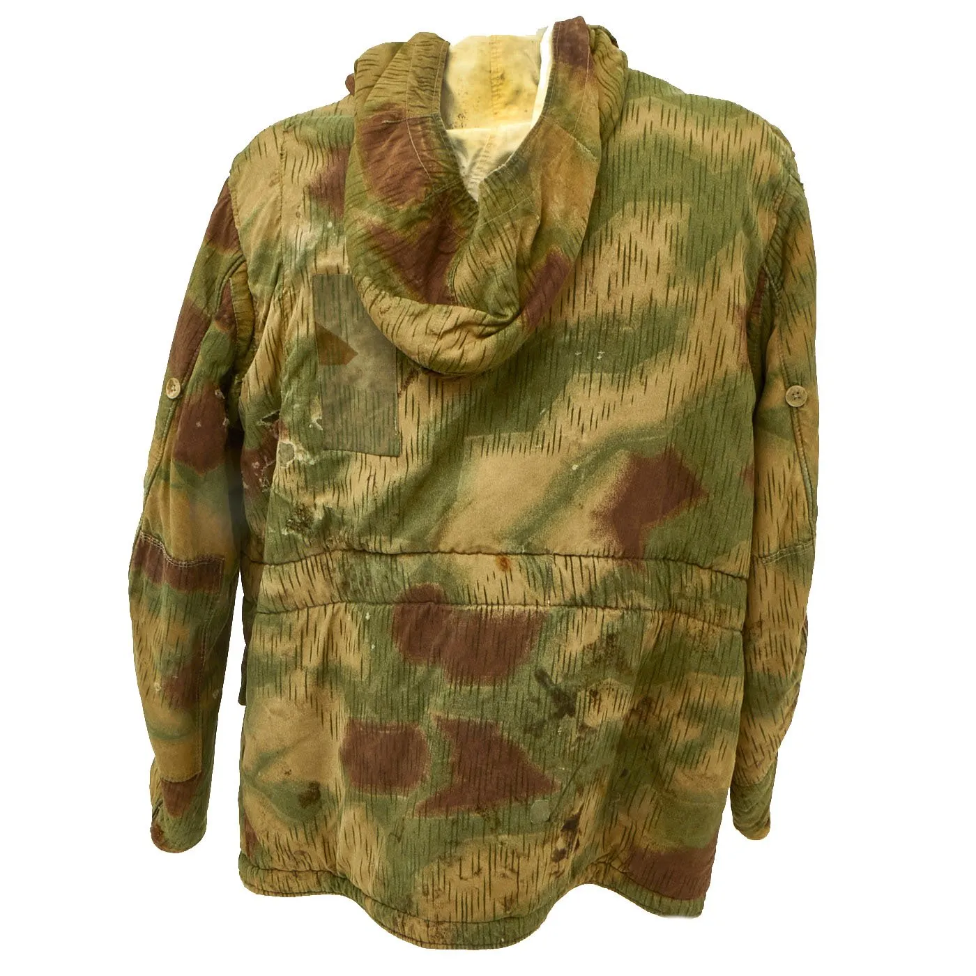 Original German WWII Sumpftarnmuster Tan Water Camouflage Pattern Reversible Winter Parka