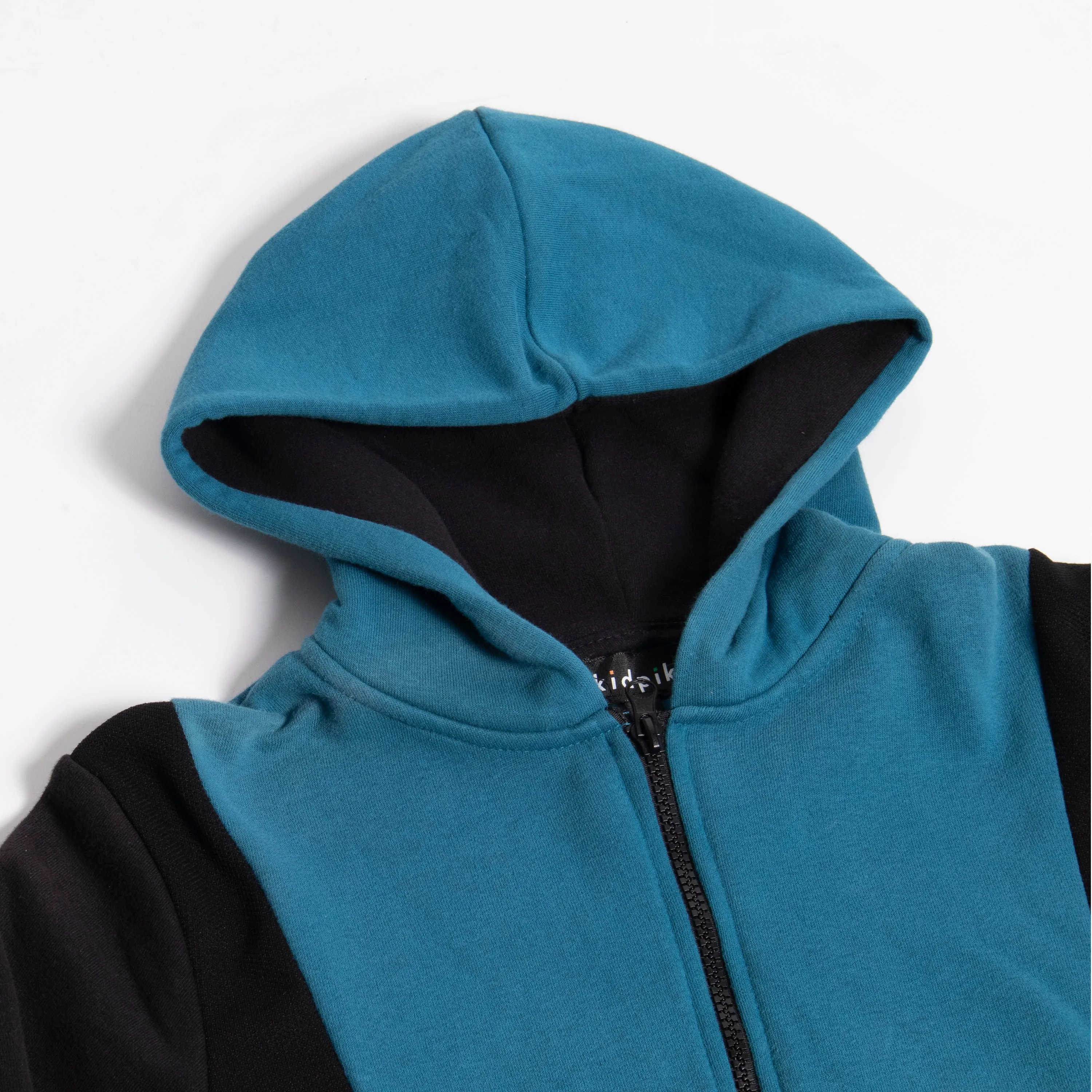 Pieced Zip Hoodie