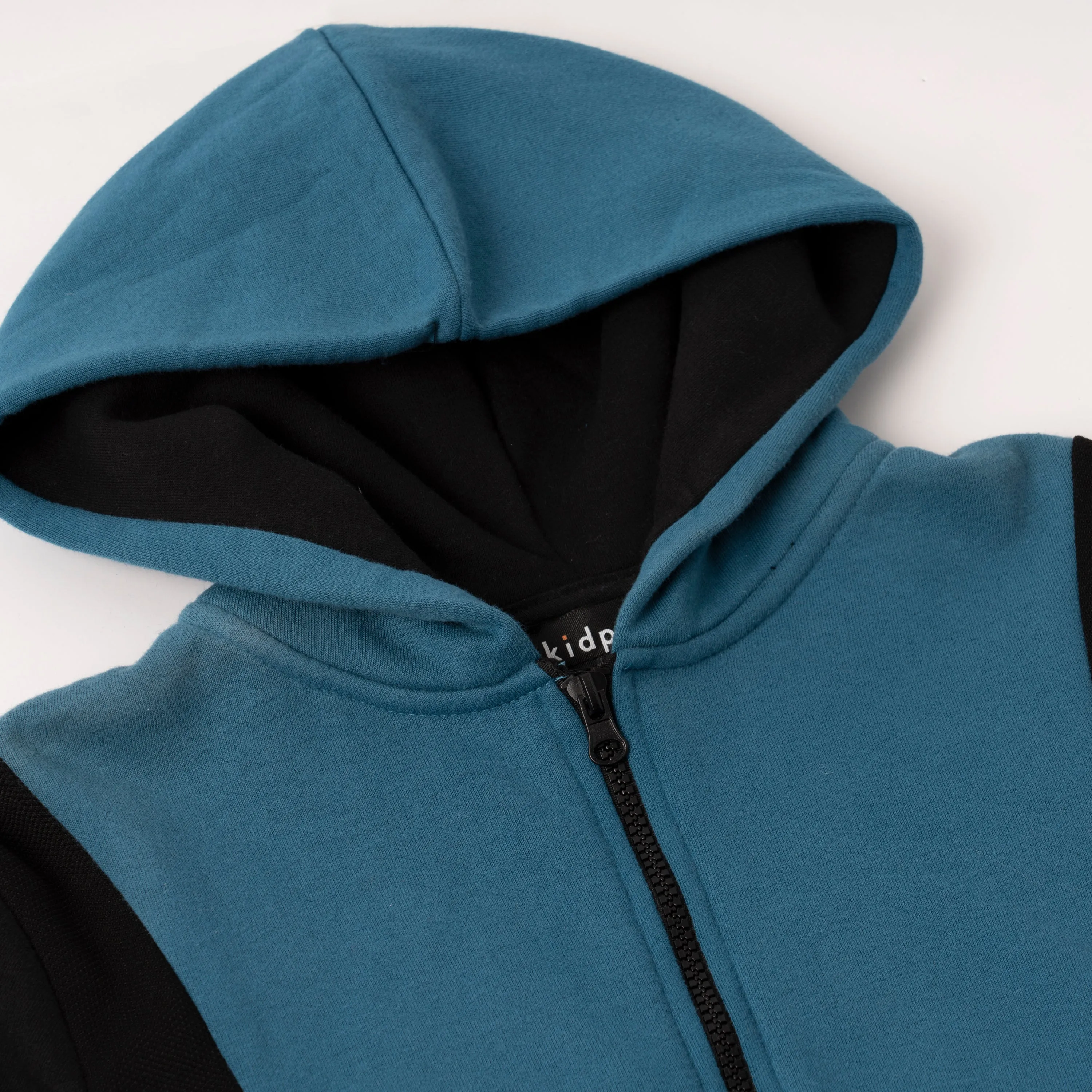 Pieced Zip Hoodie