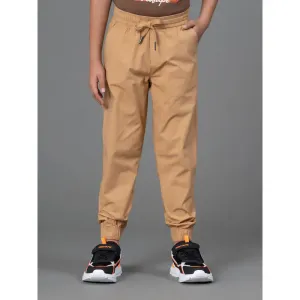 RedTape Joggers for Boy's- Best in Comfort| Cotton | Tan Color| Casual Fit | Front and Back Side Pockets.