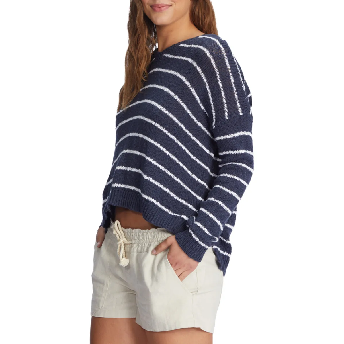 Roxy Women's Sandy Beach Stripe Poncho Hoodie