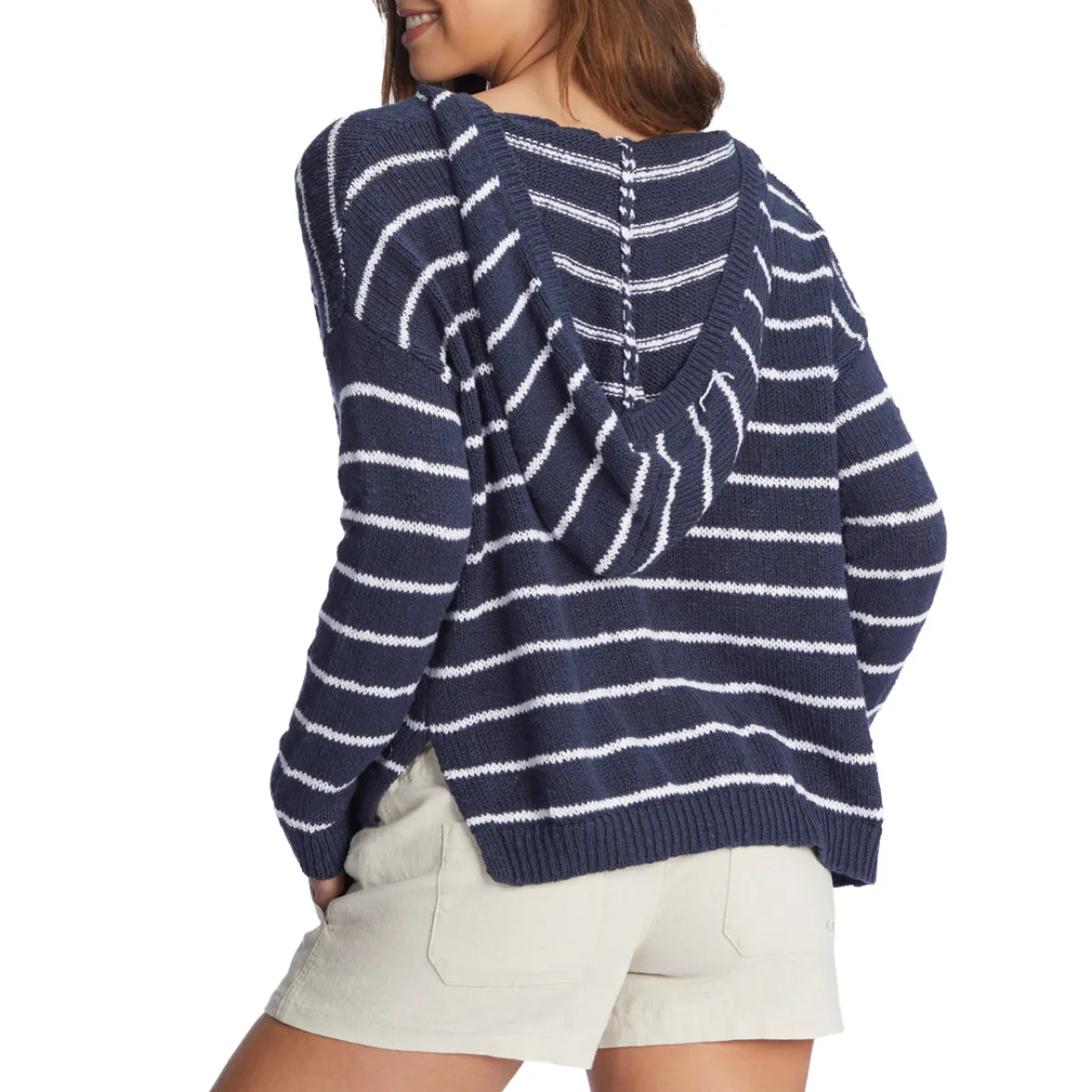 Roxy Women's Sandy Beach Stripe Poncho Hoodie