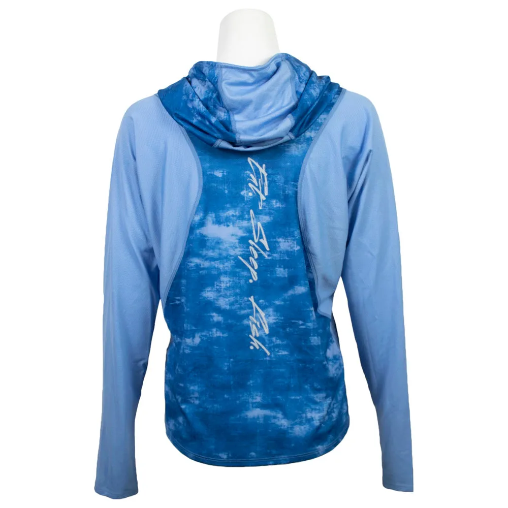 Skeeter Simms Ladies Challenger Solar Hoody - Sapphire Daze