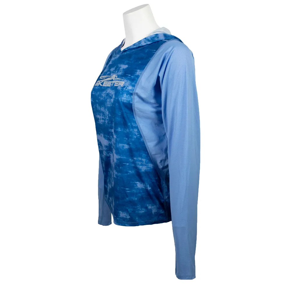 Skeeter Simms Ladies Challenger Solar Hoody - Sapphire Daze