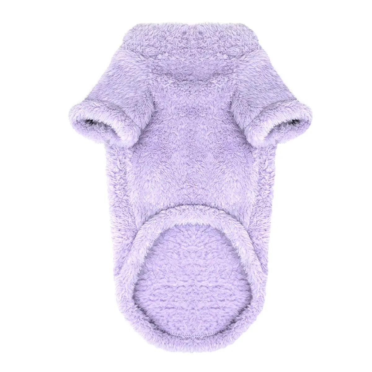 Soft Plush Pullover Dog Coat Lavender