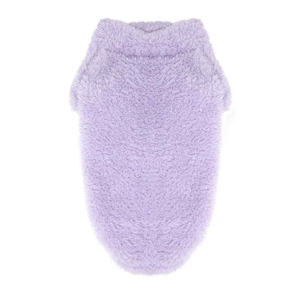 Soft Plush Pullover Dog Coat Lavender