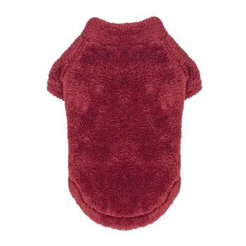 Soft Plush Pullover in Burgundy